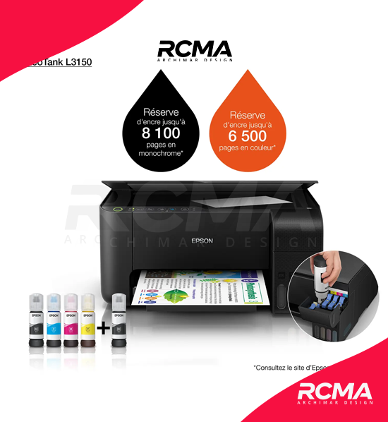 epson ecotank l3150 imprimante à réservoirs rechargeables epson ecotank l3150 imprimante à réservoirs rechargeables