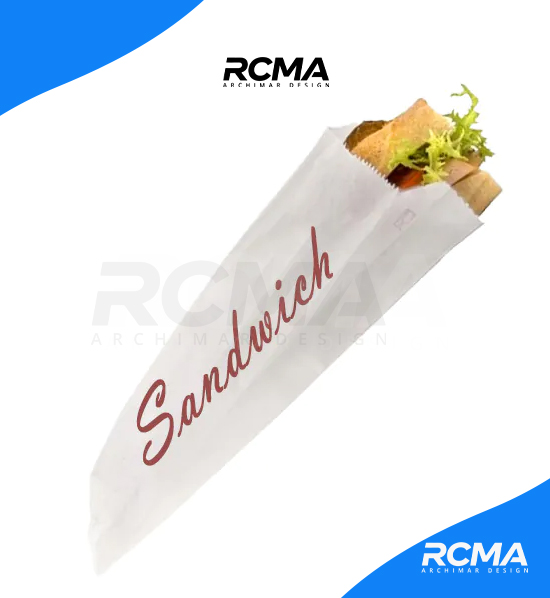 sachet sandwich moyen – lot de 80 – rcma archimar design sachet sandwich moyen – lot de 80 – rcma archimar design