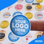 Consommables stickers rond personnalisés haute qualité avec impression de logo