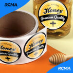 Consommables stickers rond personnalisés haute qualité avec impression de logo