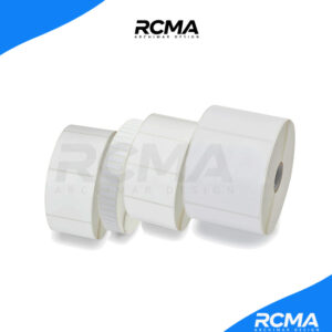rouleau d’étiquettes polyester blanc brillant – résistant et durable 100x48mm