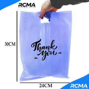 Sac Plastique Personnalisé Bleu