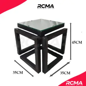 table-infinity-cube-miroir-infini-pine-arts